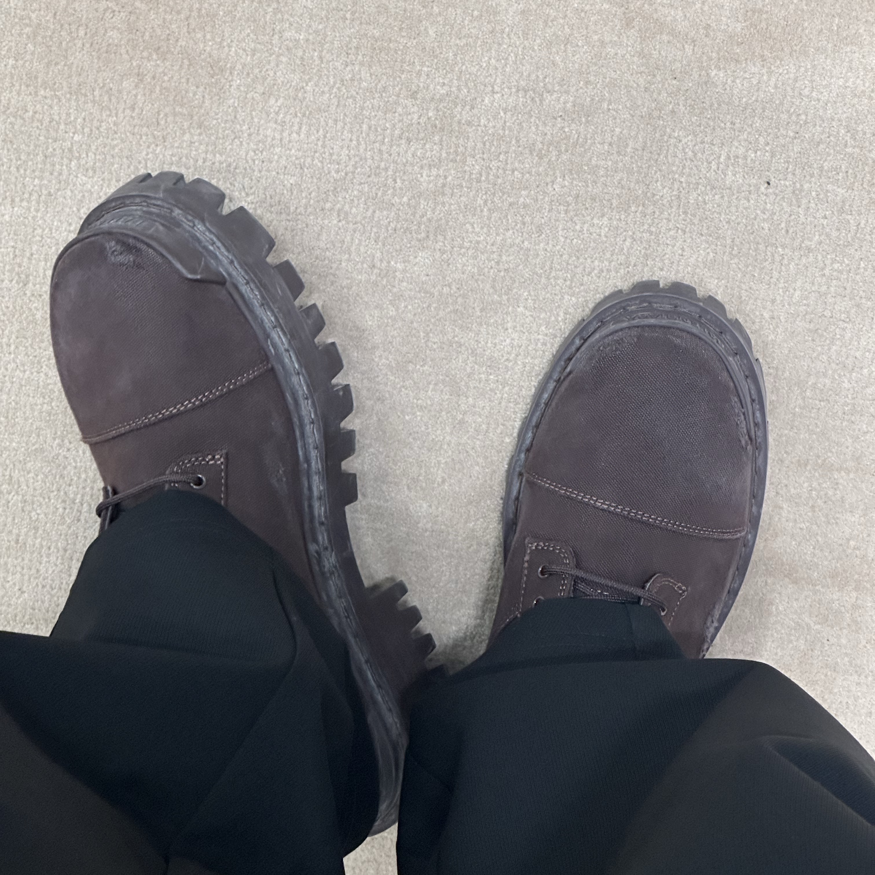Balenciaga Combat Strike 20mm Boots Black, Ader Error Jacket Product. 15 Noir 착용 스타일 - 4