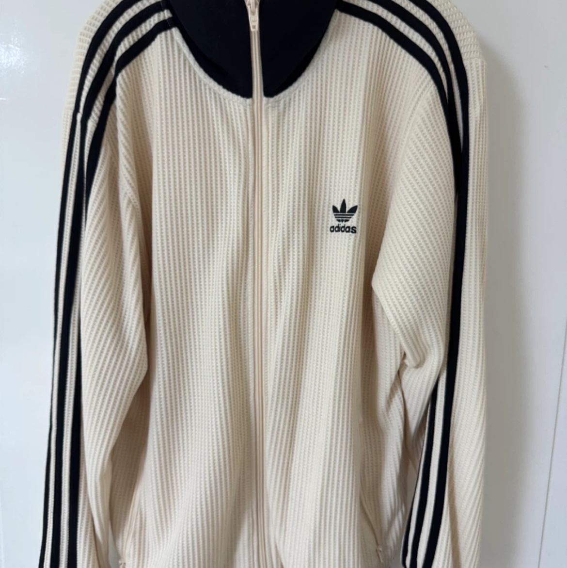 Adidas Waffle Beckenbauer Track Top Wonder White - KR Sizing 착용 스타일