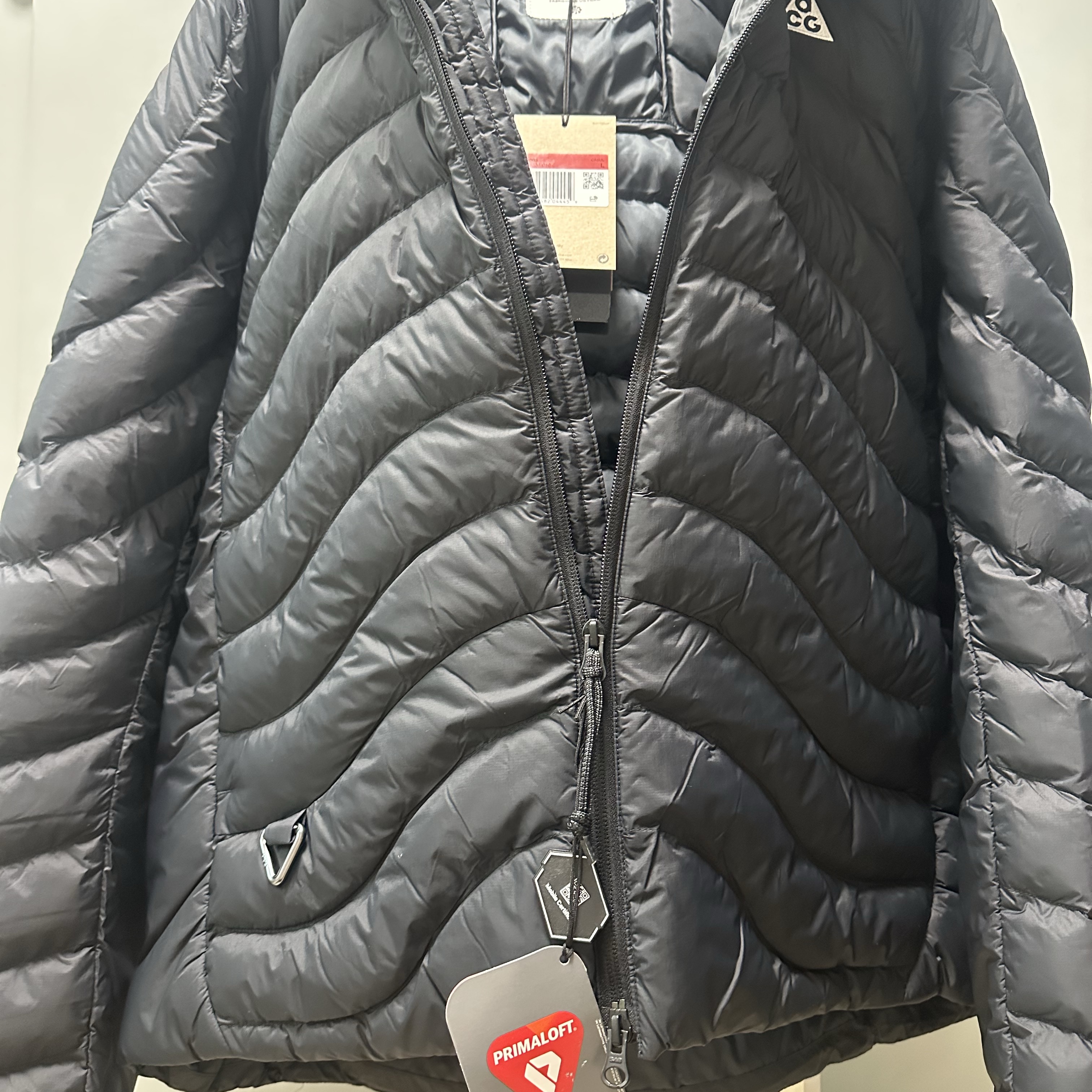 Nike ACG Lava Flow Therma-Fit ADV Jacket Black Summit White - Asia 착용 스타일 - 1