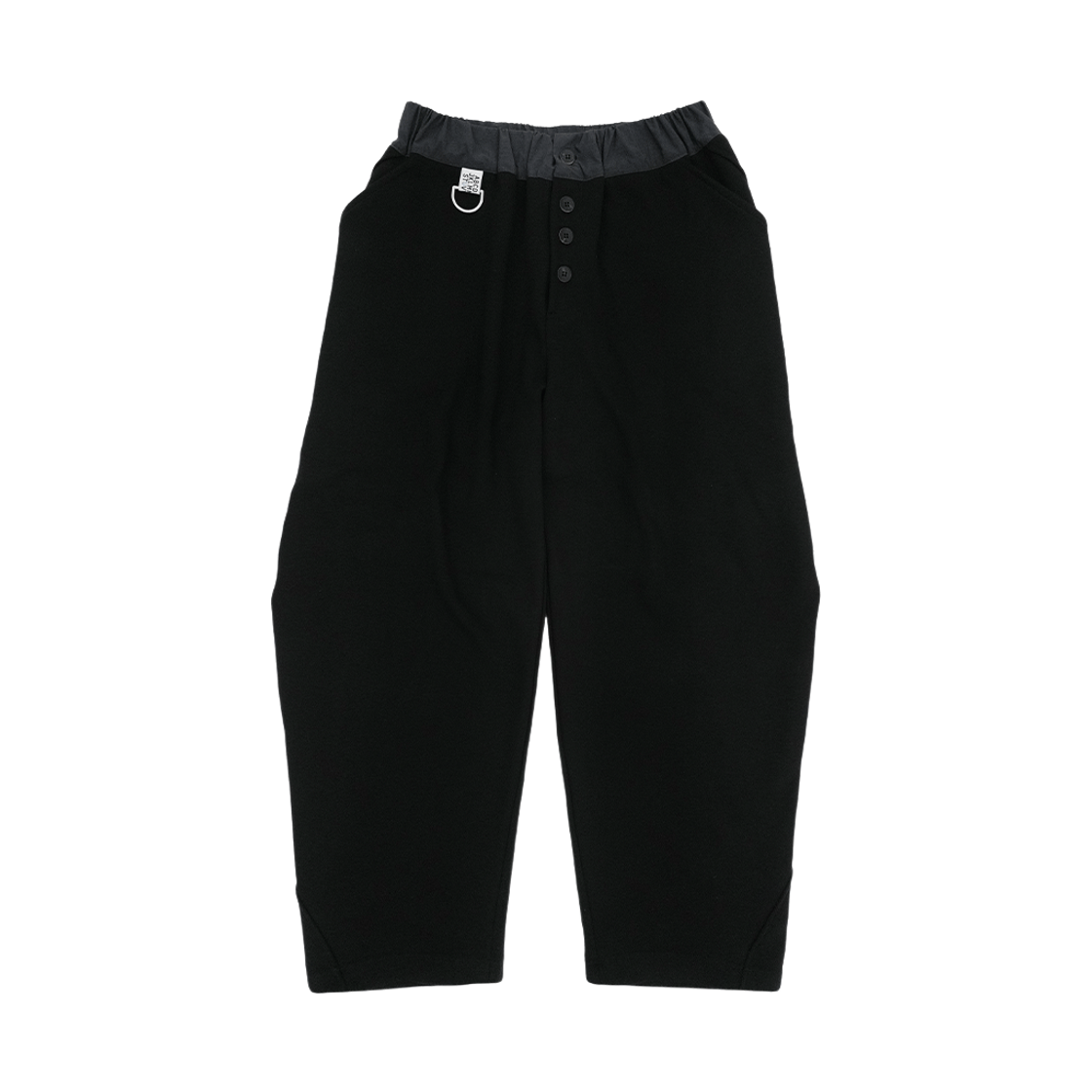 휴이 버튼플라이 커브드 스웻팬츠 블랙(Huey Button-Fly Curved Sweatpants Black)