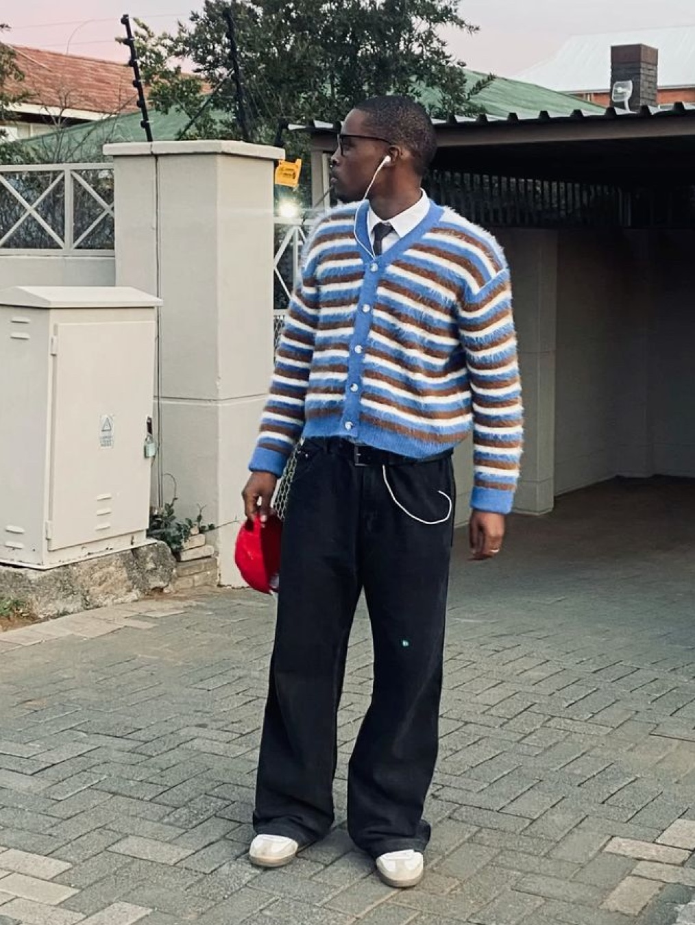 Wooyoungmi Crewneck Cardigan Gray - 24FW, Knitted W Basic Essential Washable Knit Grey 착용 스타일 - 6