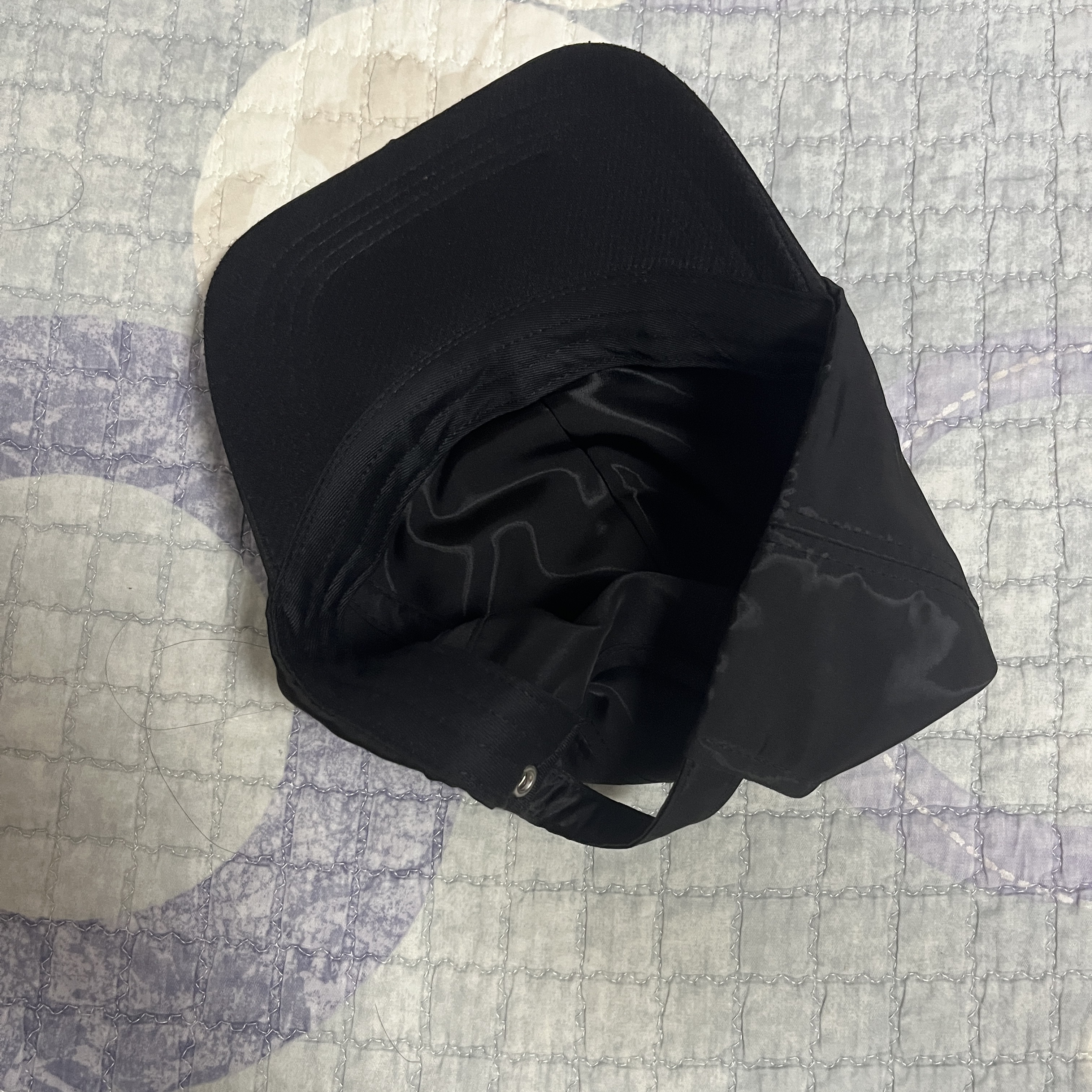 SATUR Vintage Mix Casual Ball Cap Black Pink 착용 스타일