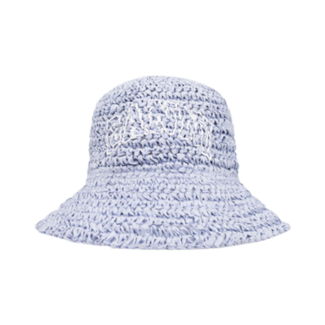 A5752-646 (W) Ganni Summer Straw Bucket Hat Baby Blue