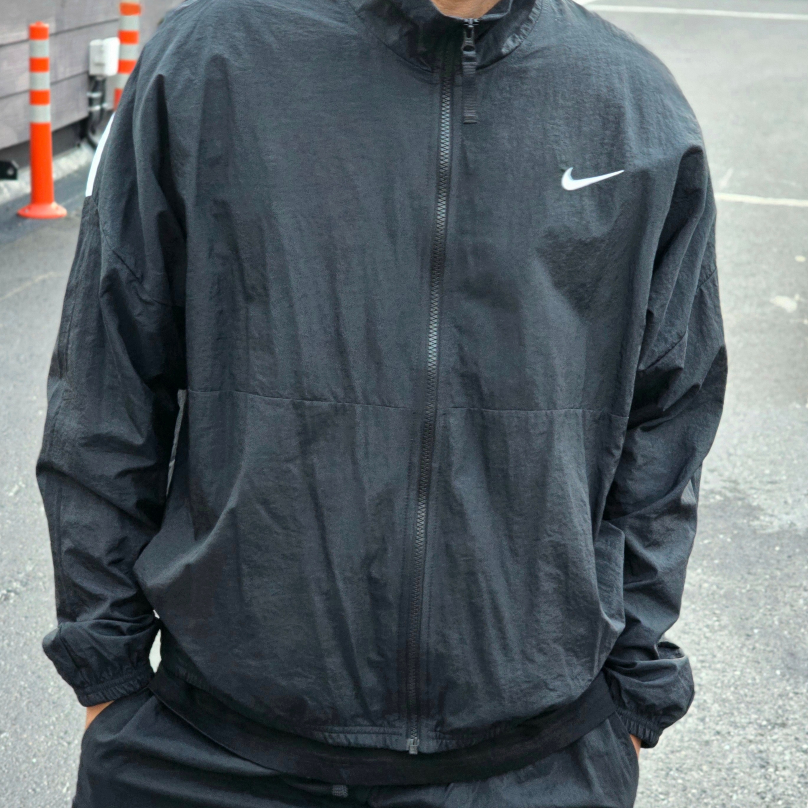 Nike Starting Five Jacket Black - US/EU, Nike Starting Five Jacket Black - Asia 착용 스타일 - 1