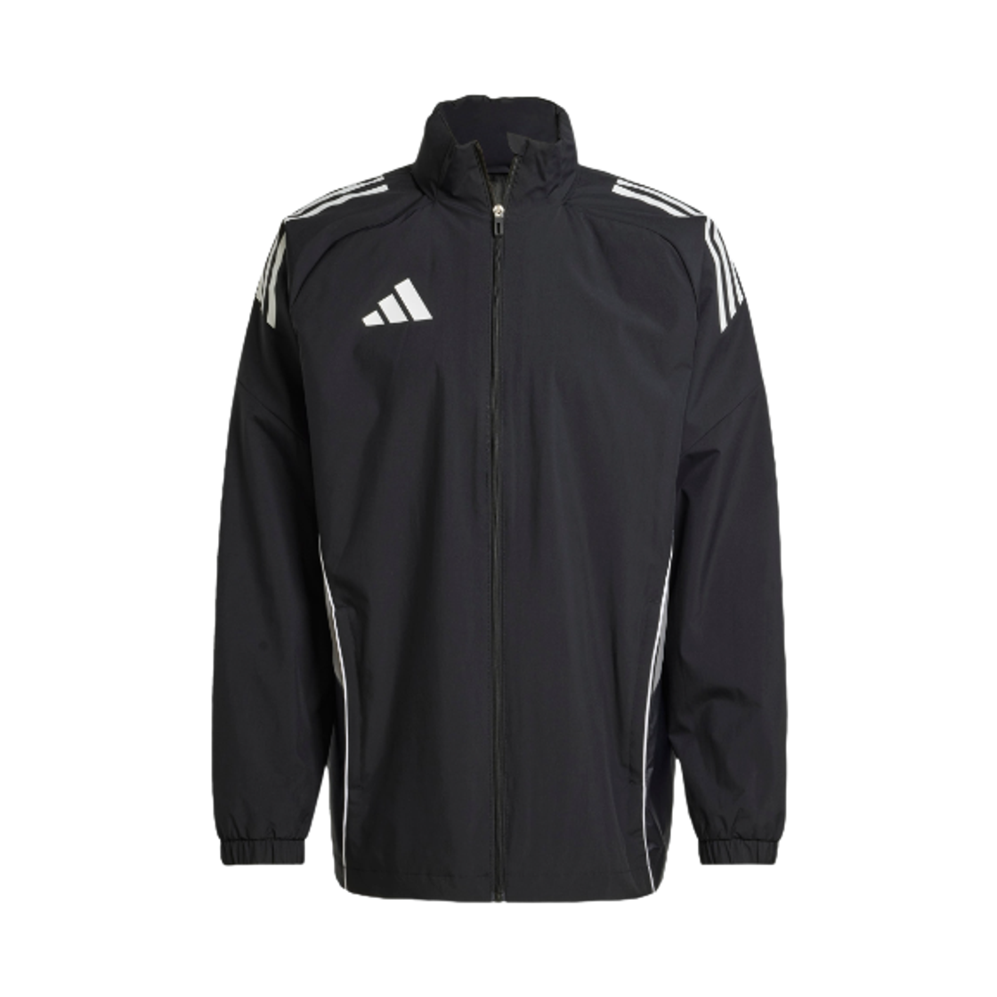 아디다스 티로 25 컴피티션 올 웨더 자켓 블랙 팀 그레이 포 - US 사이즈(Adidas Tiro 25 Competition All Weather Jacket Black Team Grey Four - US Sizing) - 1