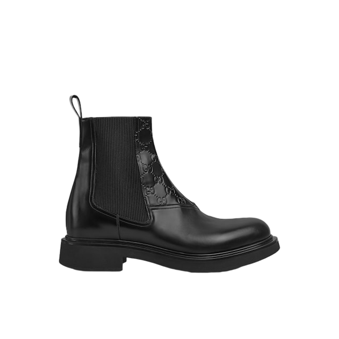 구찌 앵클 부츠 GG 디테일 블랙(Gucci Ankle Boots with GG Detail Black) - 1