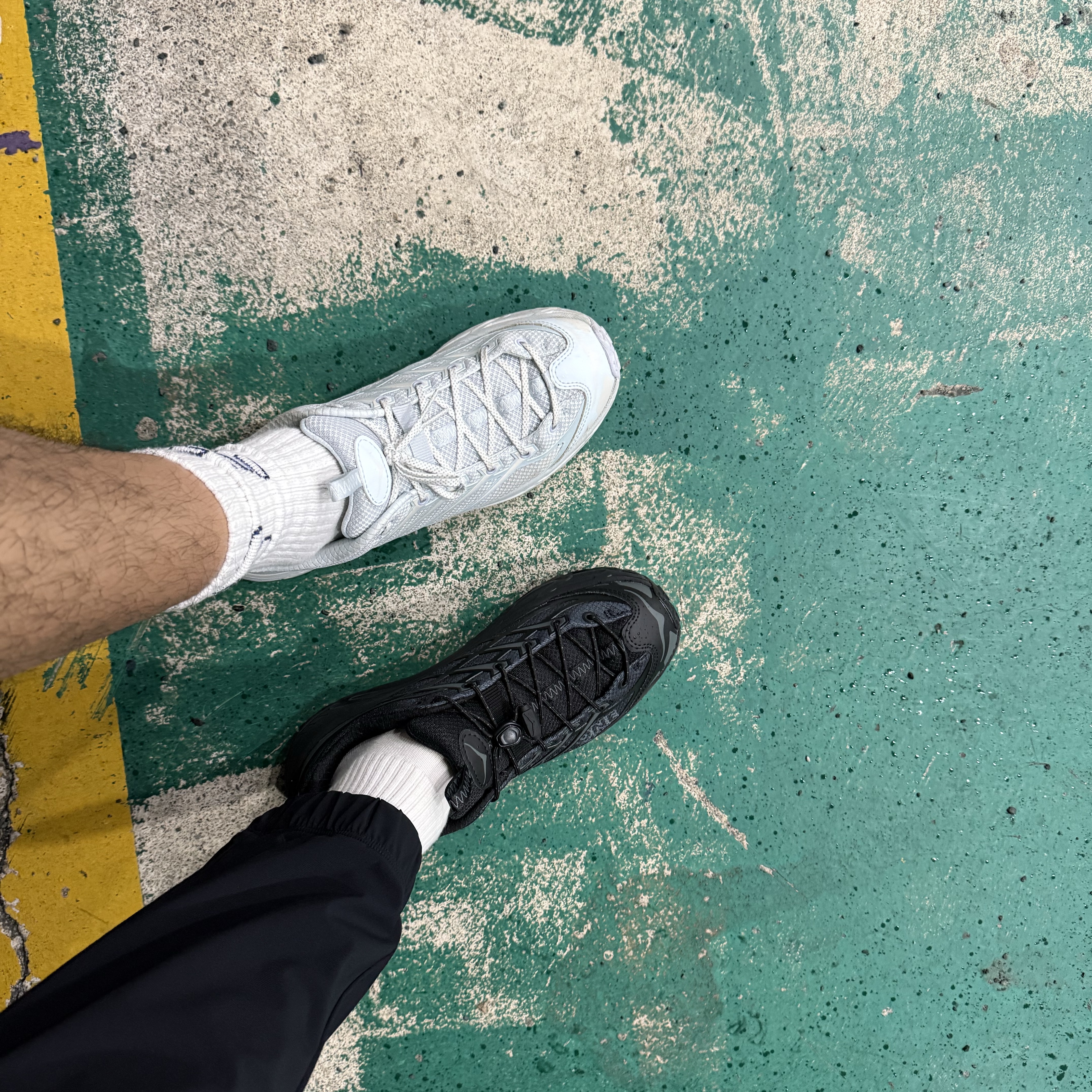 Hoka Mafate Three 2 Wordmark Black, Hoka Mafate Three 2 Illusion Cloudless 착용 스타일