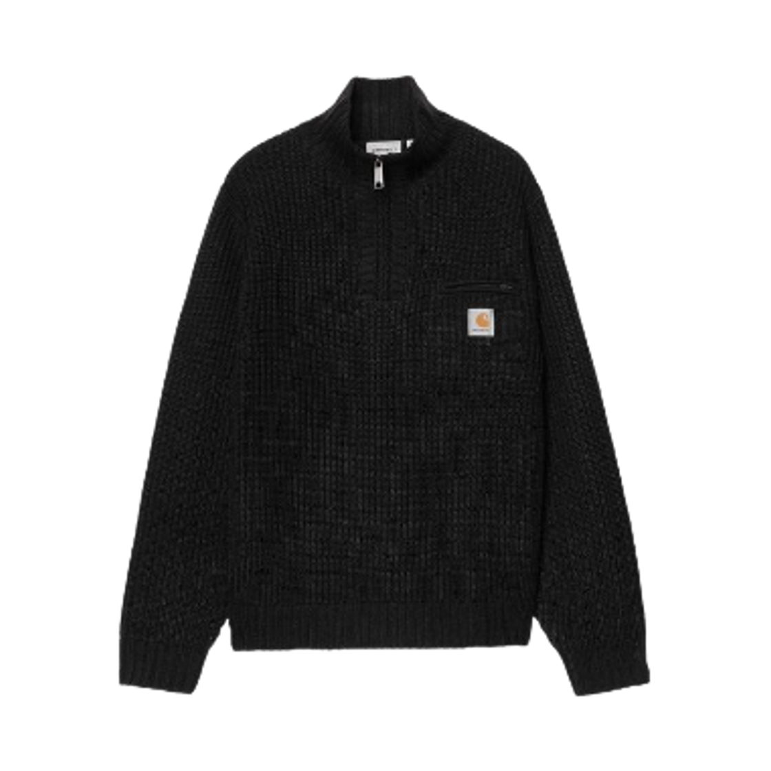 I035398-89-XX Carhartt WIP Detroit Half Zip Sweater Black