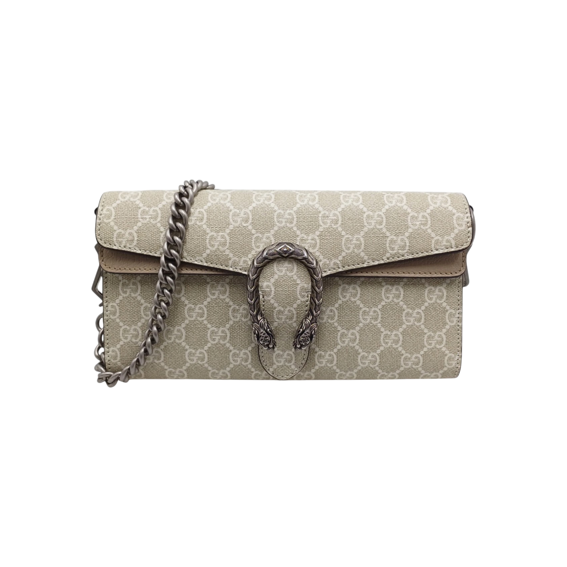 ITFW8BVKCWP9 Gucci Dionysus Small Shoulder Bag in Beige with Strap