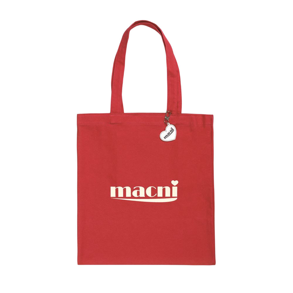 마크니 시그니처 로고 에코백 레드(MACNI Signature Logo Eco Bag Red)