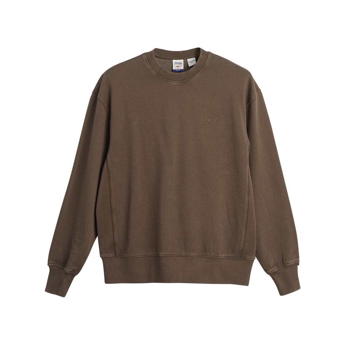A9244-0034 Levi's Authentic Crewneck Sweatshirt Brown
