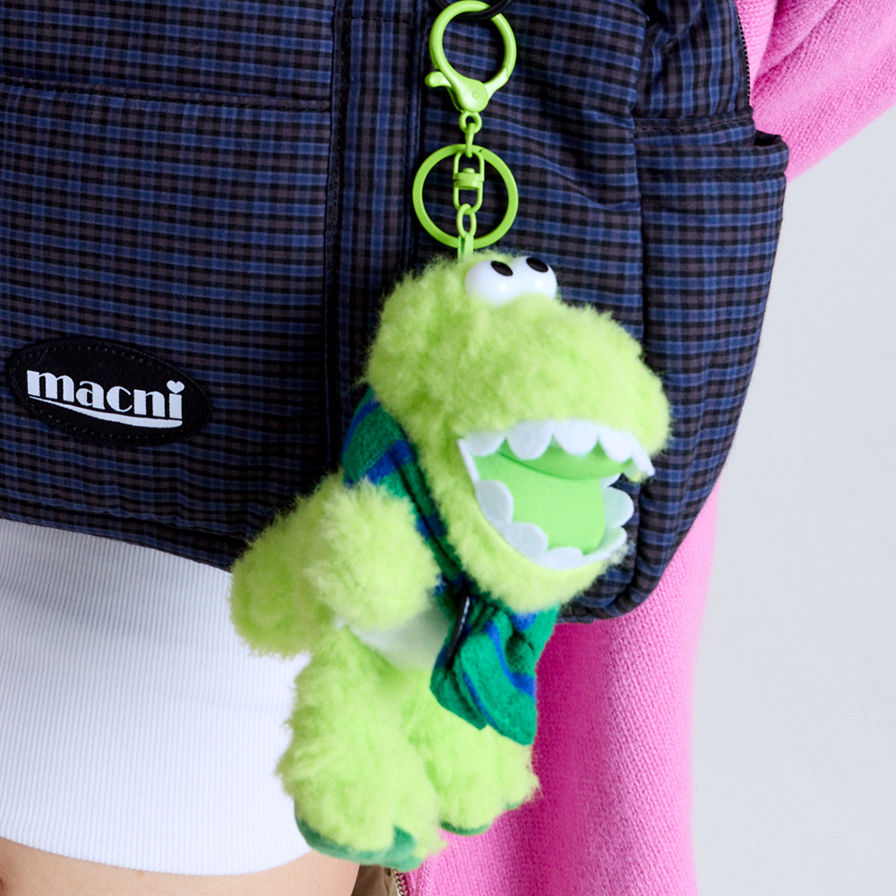 마크니 머프 몬스터 키링 그린(MACNI Muff Monster Keyring Green) - 3