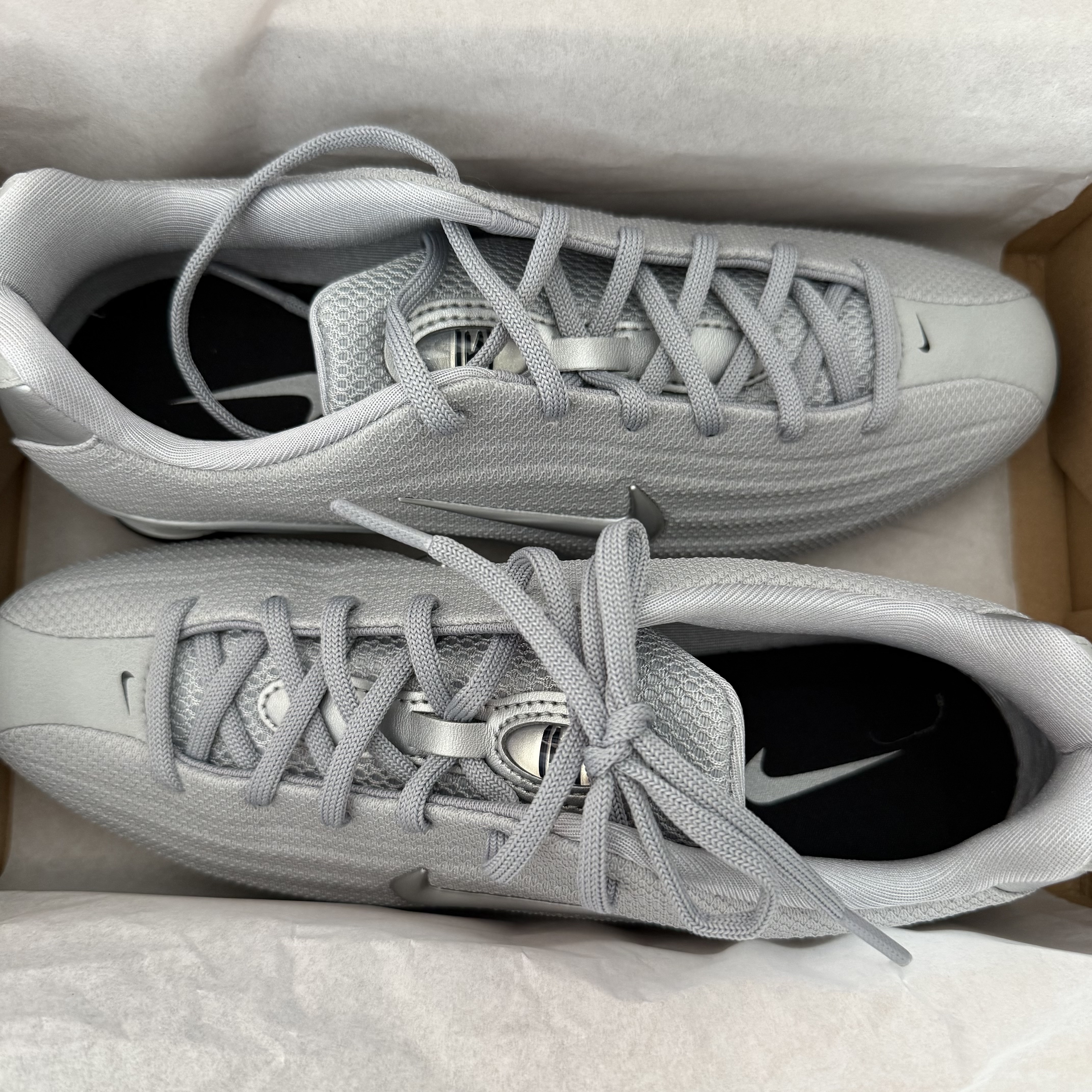 (W) Nike Shox Z Metallic Silver 착용 스타일 - 4