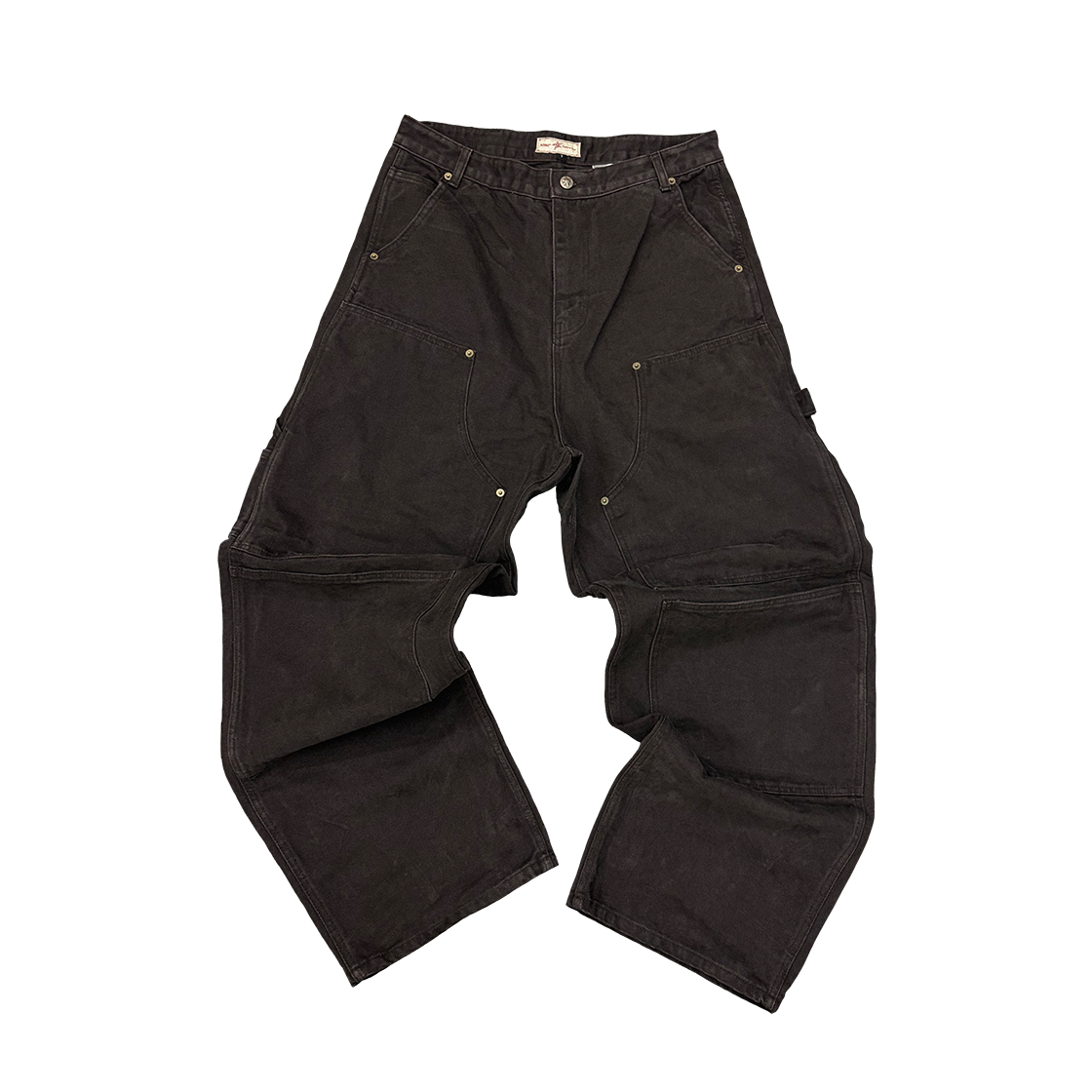 AOIRO_14 Aoiro Cutted Double Knee Pants Black Pearl