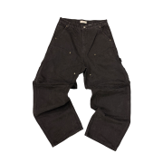 Aoiro Cutted Double Knee Pants Black Pearl