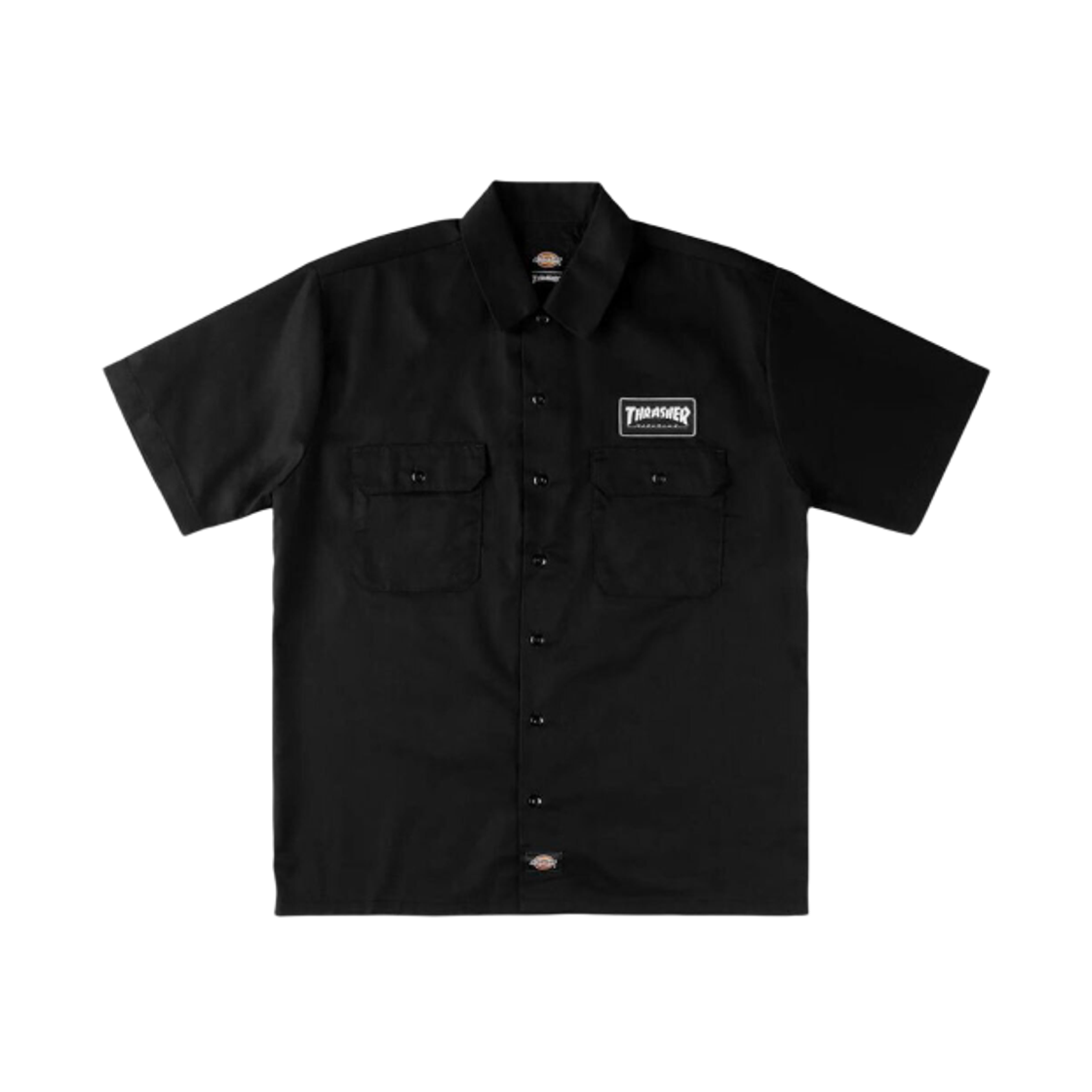디키즈 x 트레셔 워크 셔츠 블랙(Dickies x Thrasher Work Shirt Black)