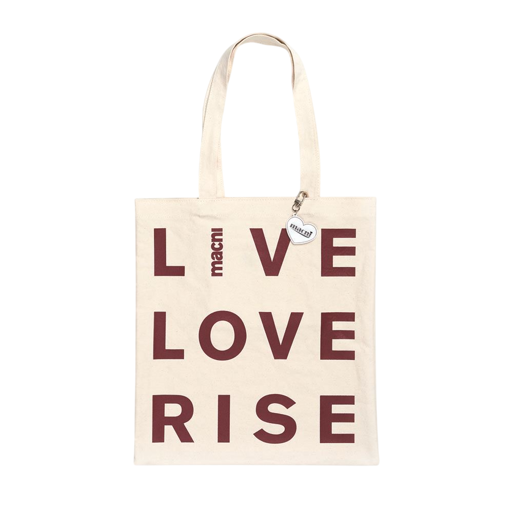 C255UBEB01OT0FR MACNI Llr Slogan Eco Bag Oatmeal