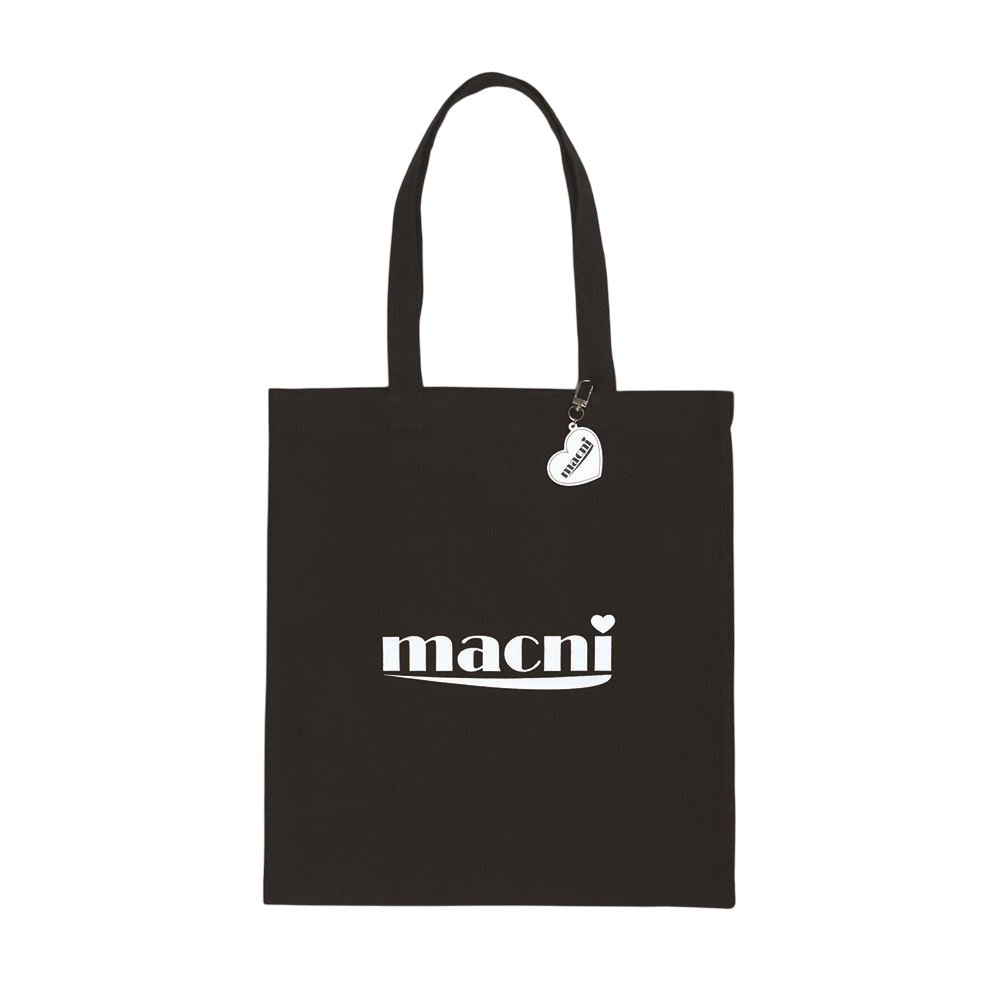마크니 시그니처 로고 에코백 블랙(MACNI Signature Logo Eco Bag Black)