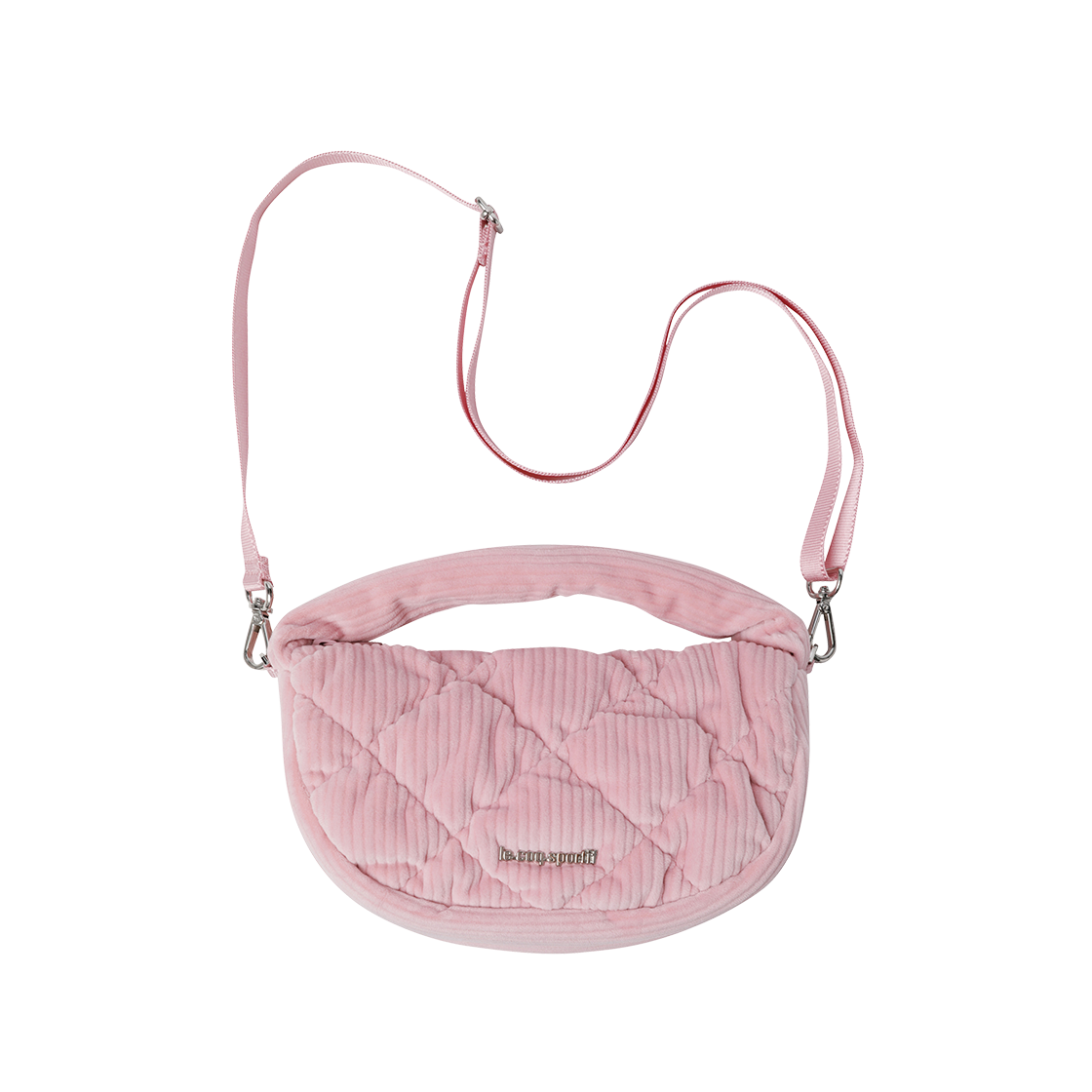 QQ322WBG91_SPK0 le coq sportif Women’s Corduroy Mini Quilted Bag Soft Pink