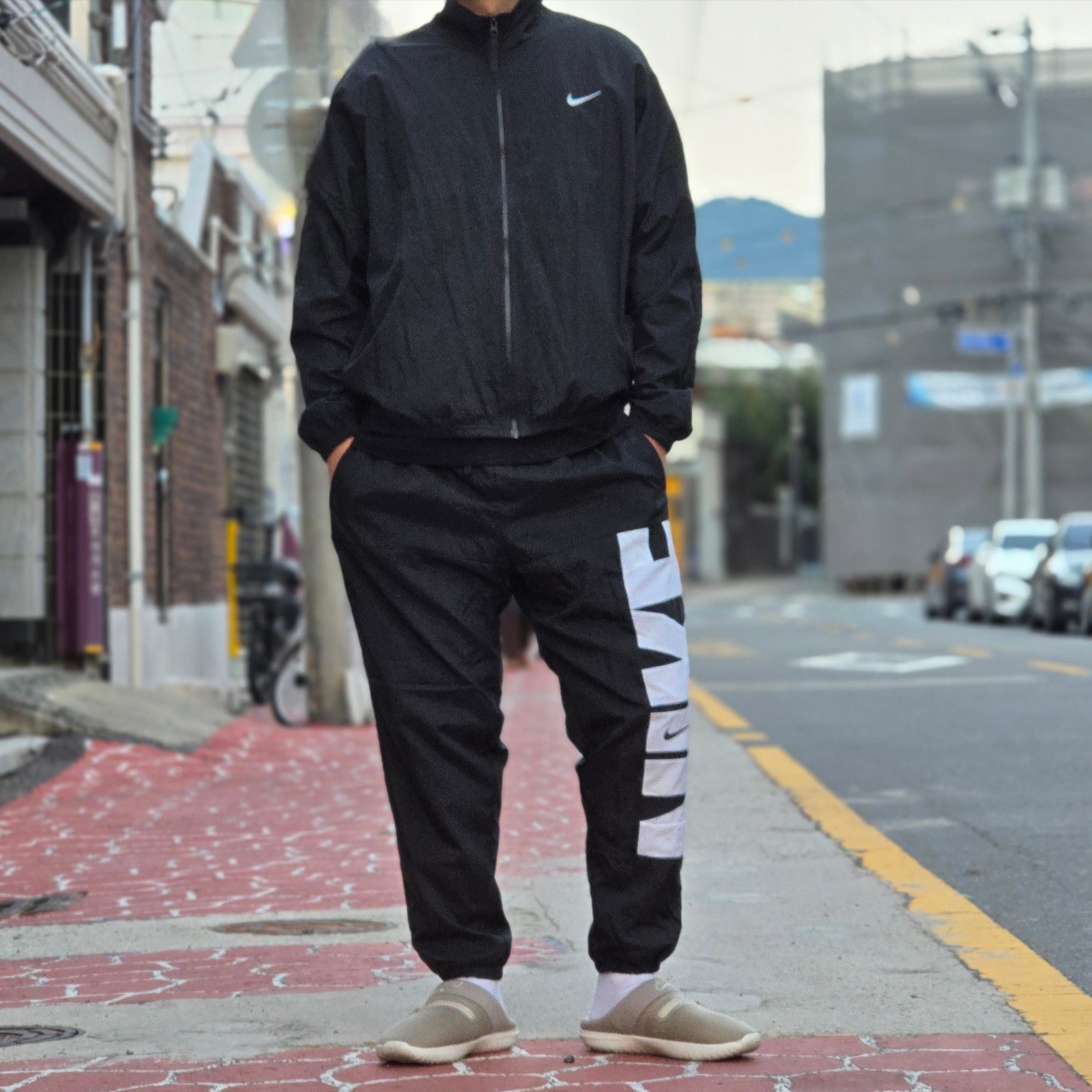 Nike Starting Five Jacket Black - US/EU, Nike Starting Five Jacket Black - Asia 착용 스타일 - 3