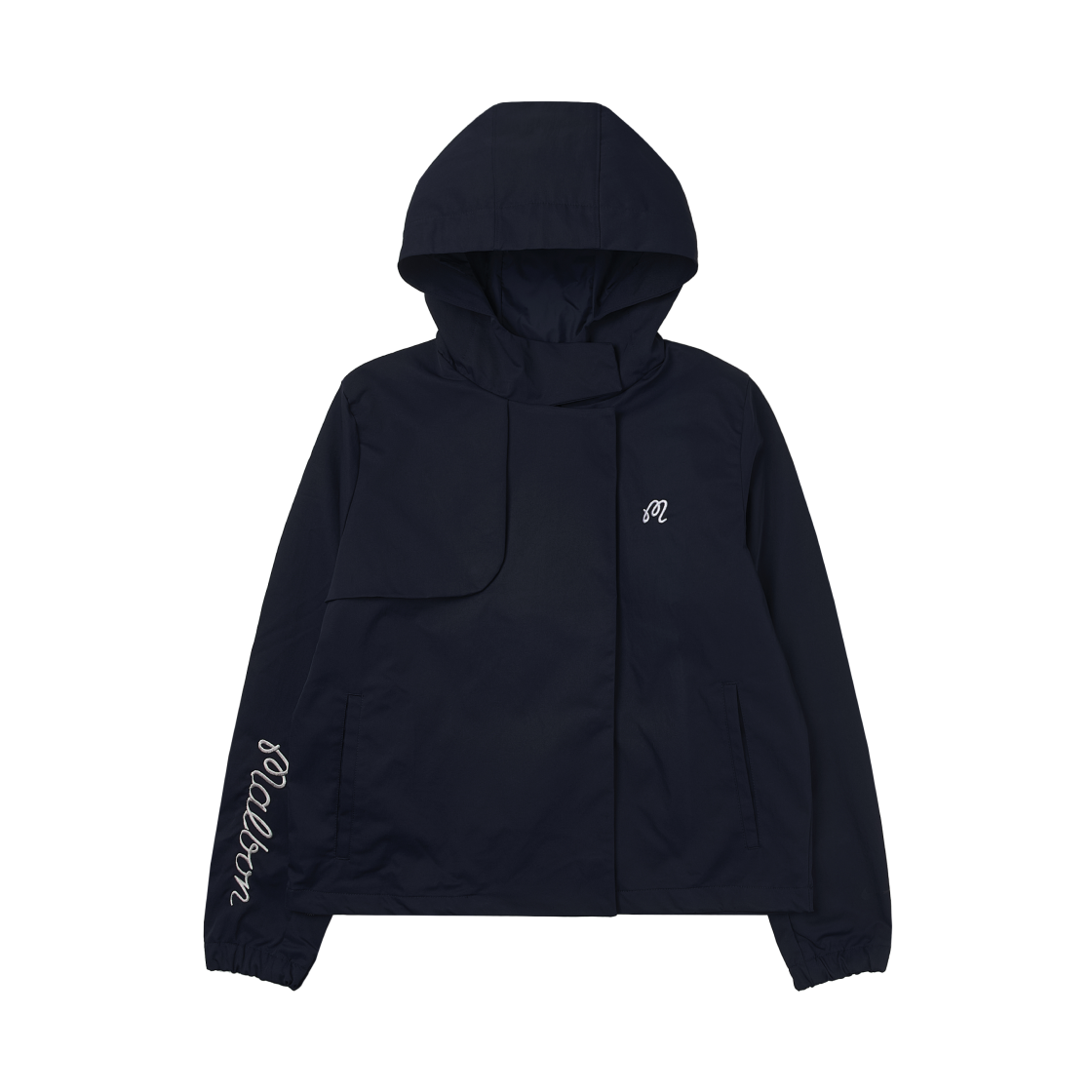 (W) 말본 골프 x 나이키 레펠 자켓 옵시디언 블랙((W) Malbon Golf x Nike Repel Jacket Obsidian Black) - 1