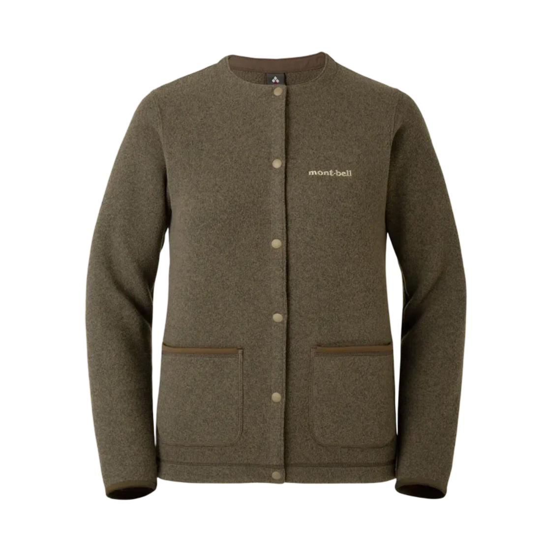 1106664 (W) Montbell Climaplus Knit Cardigan Dark Brown