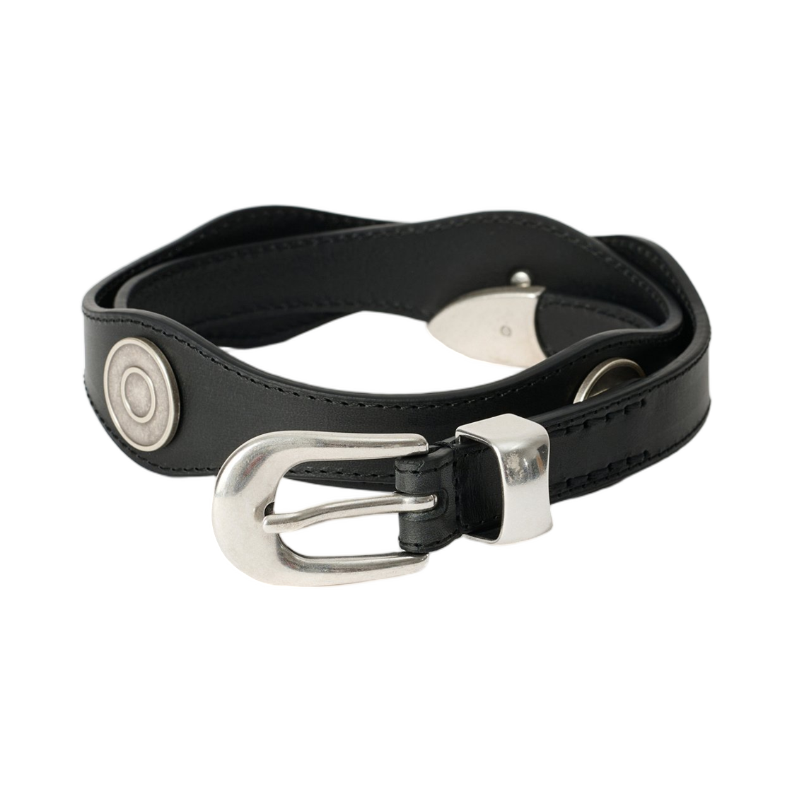 아워레가시 웨이브 벨트 슬로우 블랙 애리드 불 히데(Our Legacy Wave Belt Slow Black Arid Bull Hide)