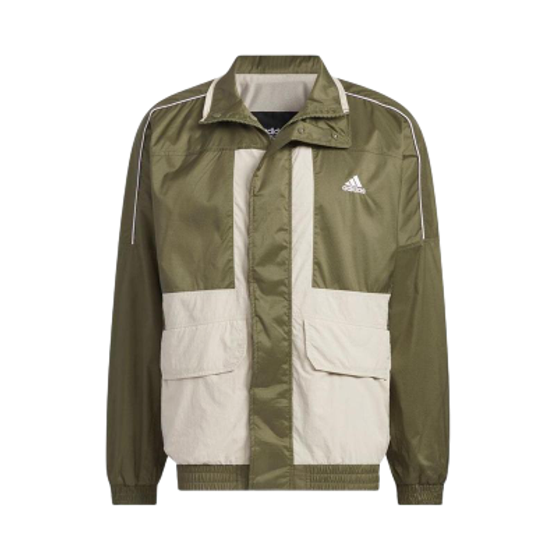 IK7353 Adidas Worthing Oversized Woven Jacket Khaki Beige - KR Sizing