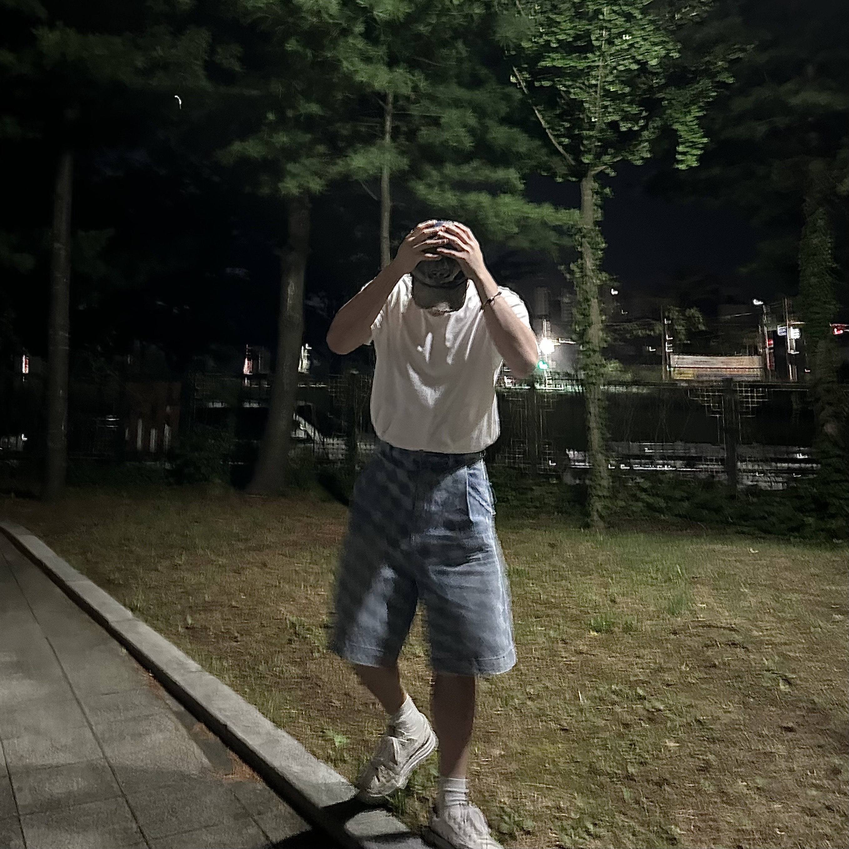Ader Error Tenit Shorts Jeans Blue, Diesel C-Seymon Treated Denim Baseball Cap Blue White 착용 스타일 - 2