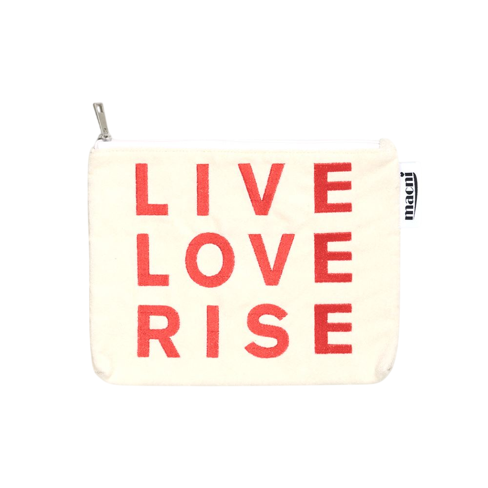 마크니 LLR 테리 파우치백 아이보리(MACNI Llr Terry Pouch Ivory)