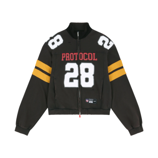 - Protocol Index Football Jersey Track Jacket Black