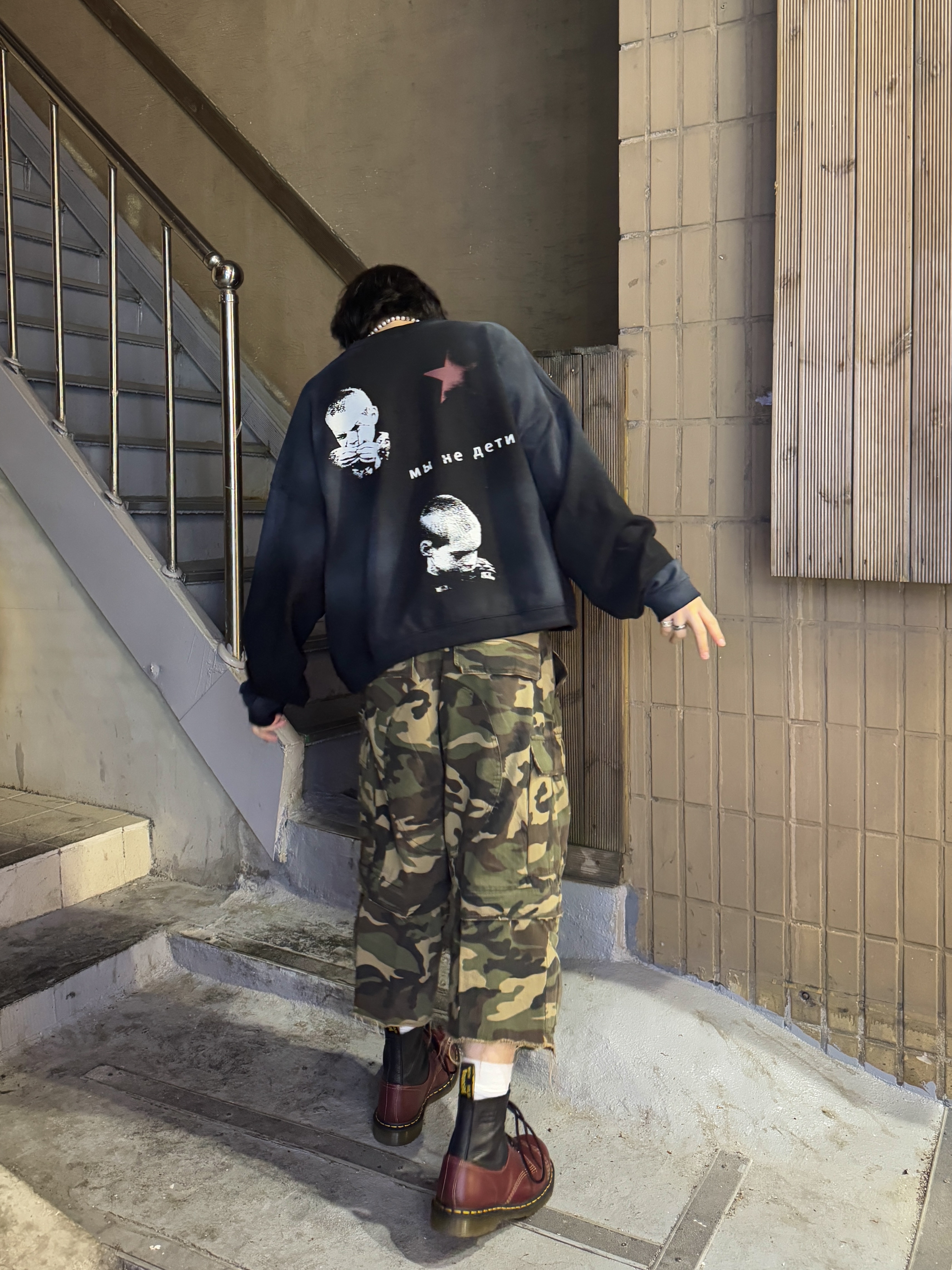 qAp Baby Crewneck Black, Project G/R 3-Quarter Convertible Cargo Shorts Came 착용 스타일 - 2