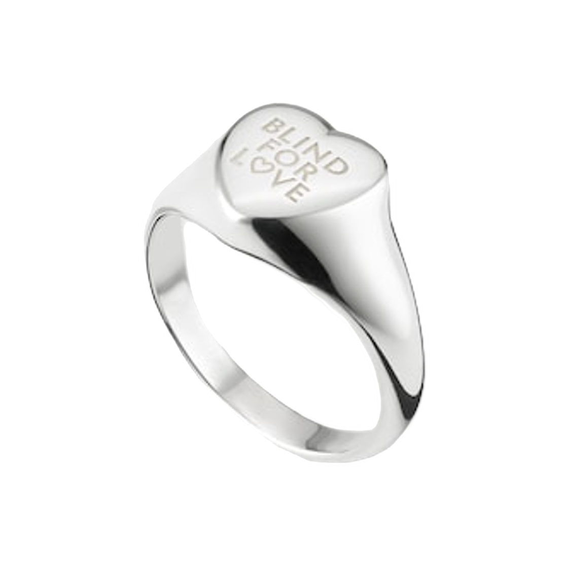 (W) 구찌 블라인드 포 러브 링 실버((W) Gucci Blind For Love Ring Silver) - 2