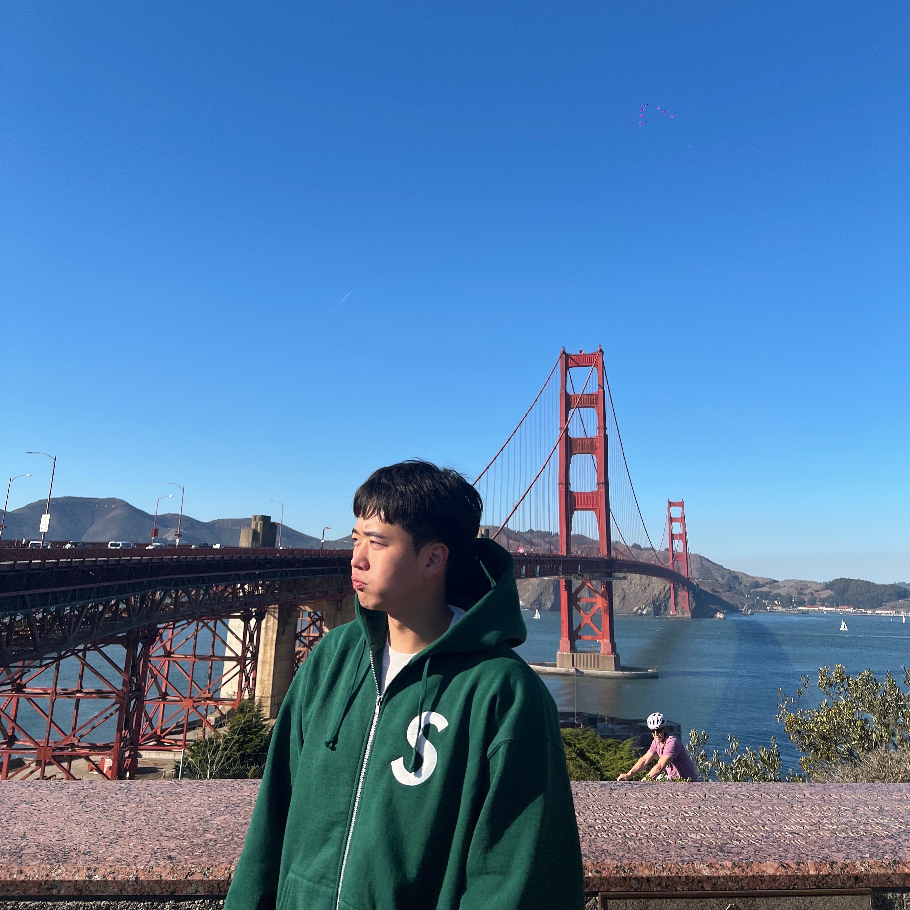 Supreme S Logo Zip Up Hooded Sweatshirt Dark Green - 23FW 착용 스타일