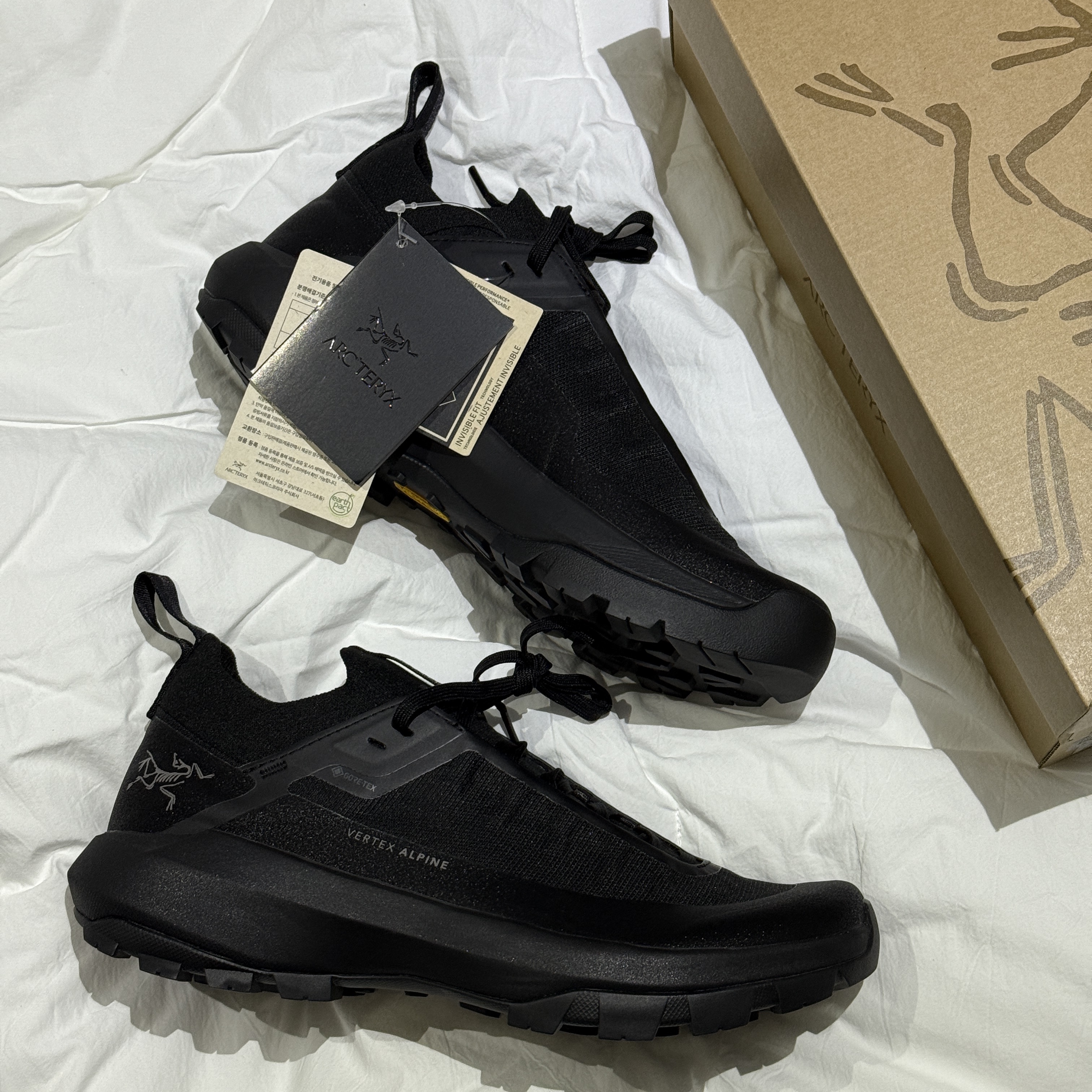Arc'teryx Vertex Alpine GTX Black, Arc'teryx Vertex Alpine Black 착용 스타일