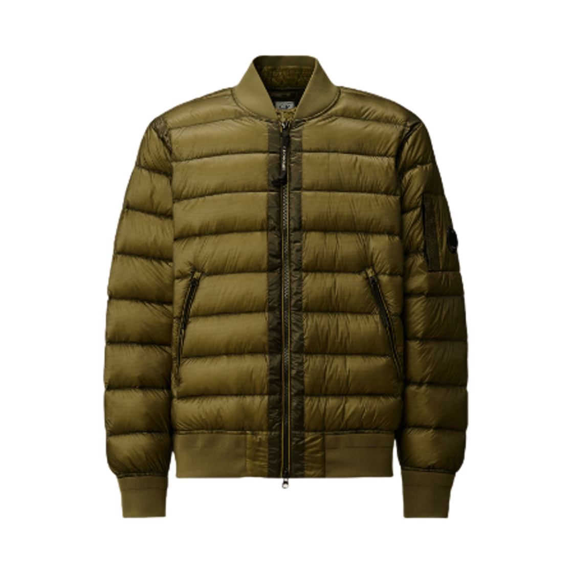 C.P. 컴퍼니 D.D. 쉘 봄버 다운 자켓 엘름우드 그린 - 25FW(C.P. Company D.D. Shell Bomber Down Jacket Elmwood Green - 25FW) - 1