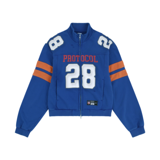 - Protocol Index Football Jersey Track Jacket Blue