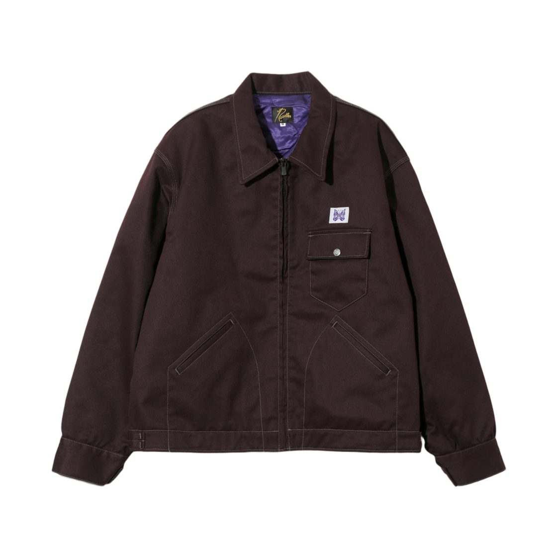 RW211A Needles Work Jacket PE/C Twill Burgundy