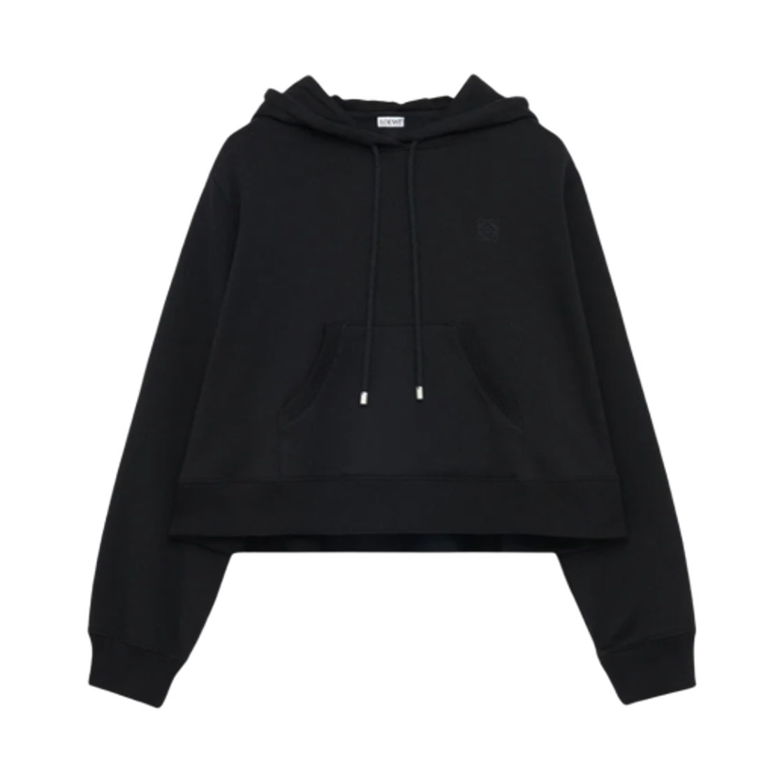 S359Y25X61-1100 (W) Loewe Trapeze Hoodie Black