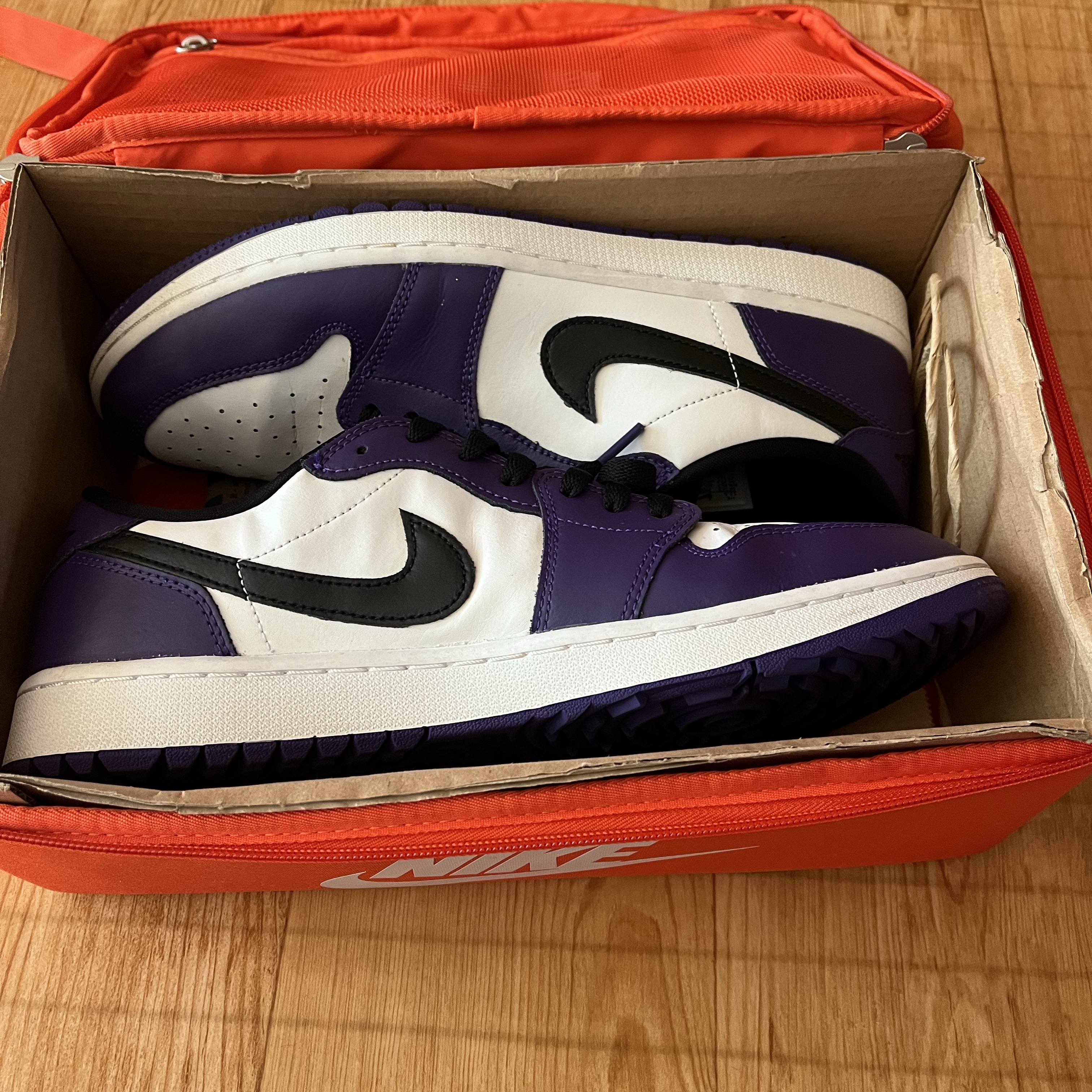 Jordan 1 Low Golf Court Purple 착용 스타일