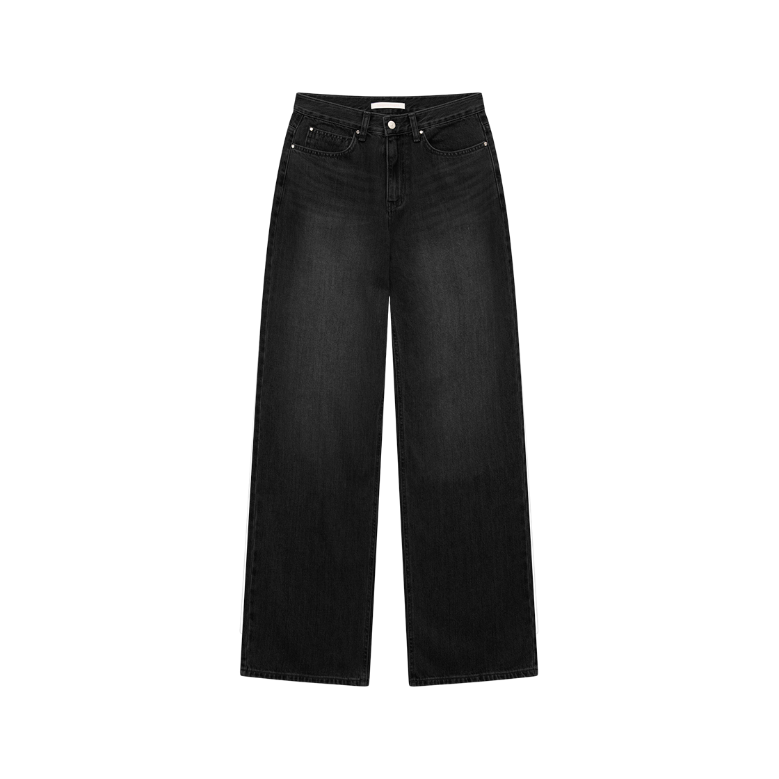 MF259ODN001CBB Margarin Fingers Rivet Wide Denim Pants Black
