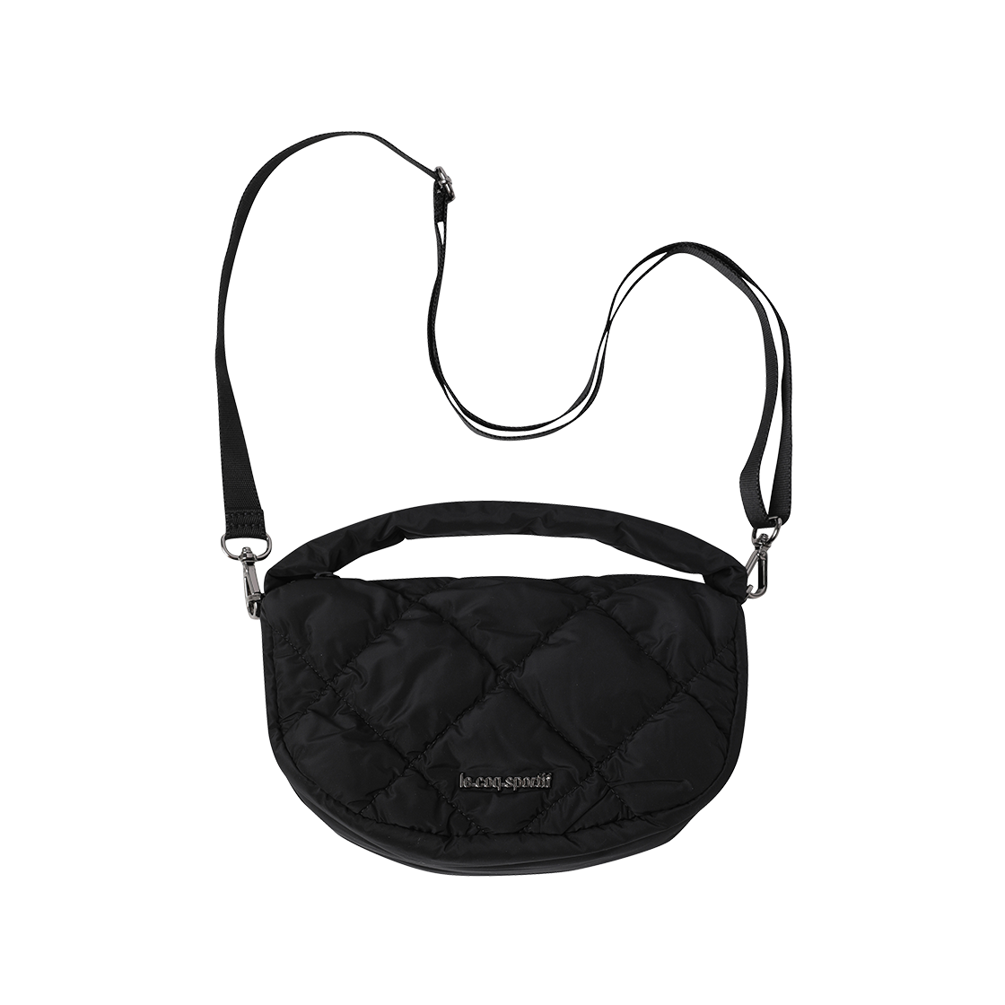 QQ322WBG91_BLK0 le coq sportif Women’s Corduroy Mini Quilted Bag Black