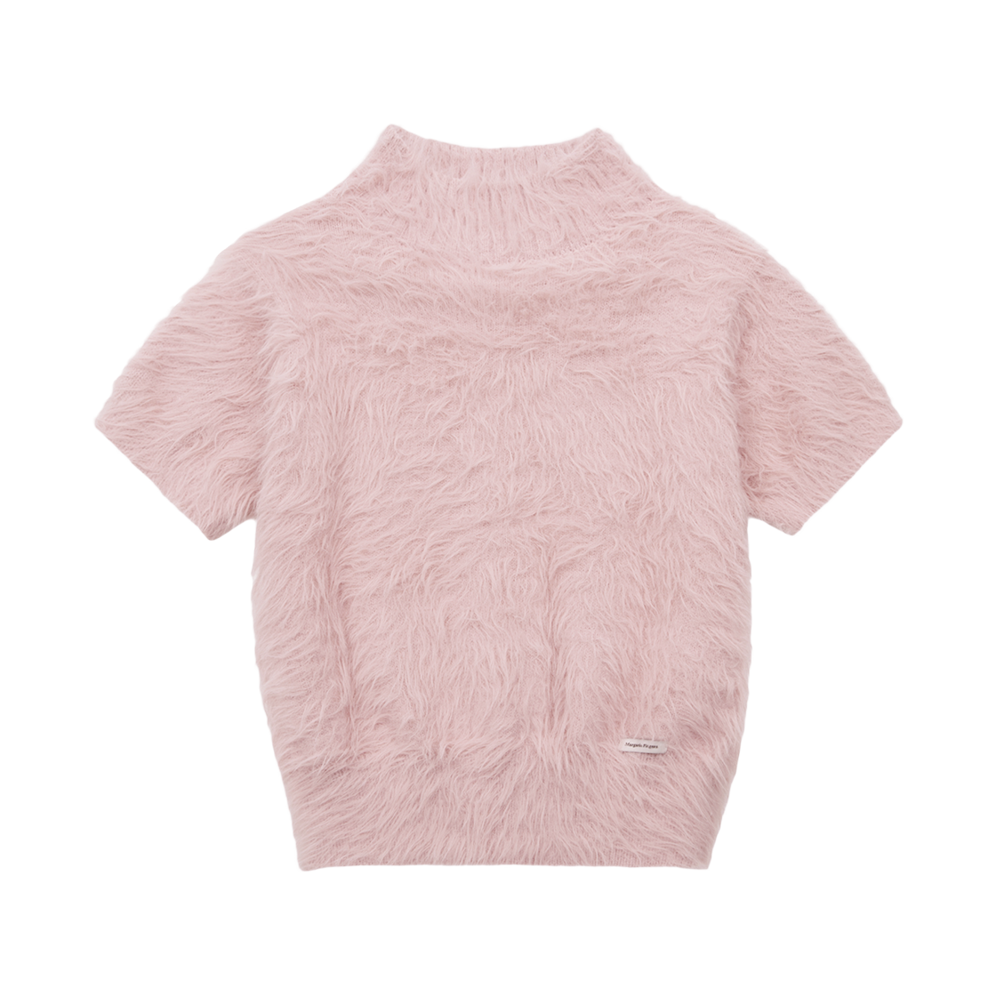 MF259OPO001CPKFR Margarin Fingers Hairy High Neck Knit Pink