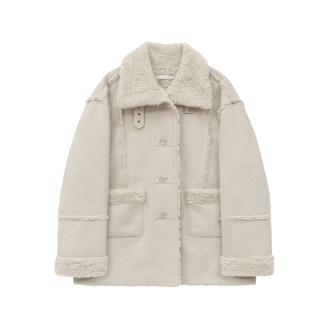 마가린핑거스 버클 스웨이드 무스탕 라이트 그레이(Margarin Fingers Buckle Suede Mustang Light Grey)