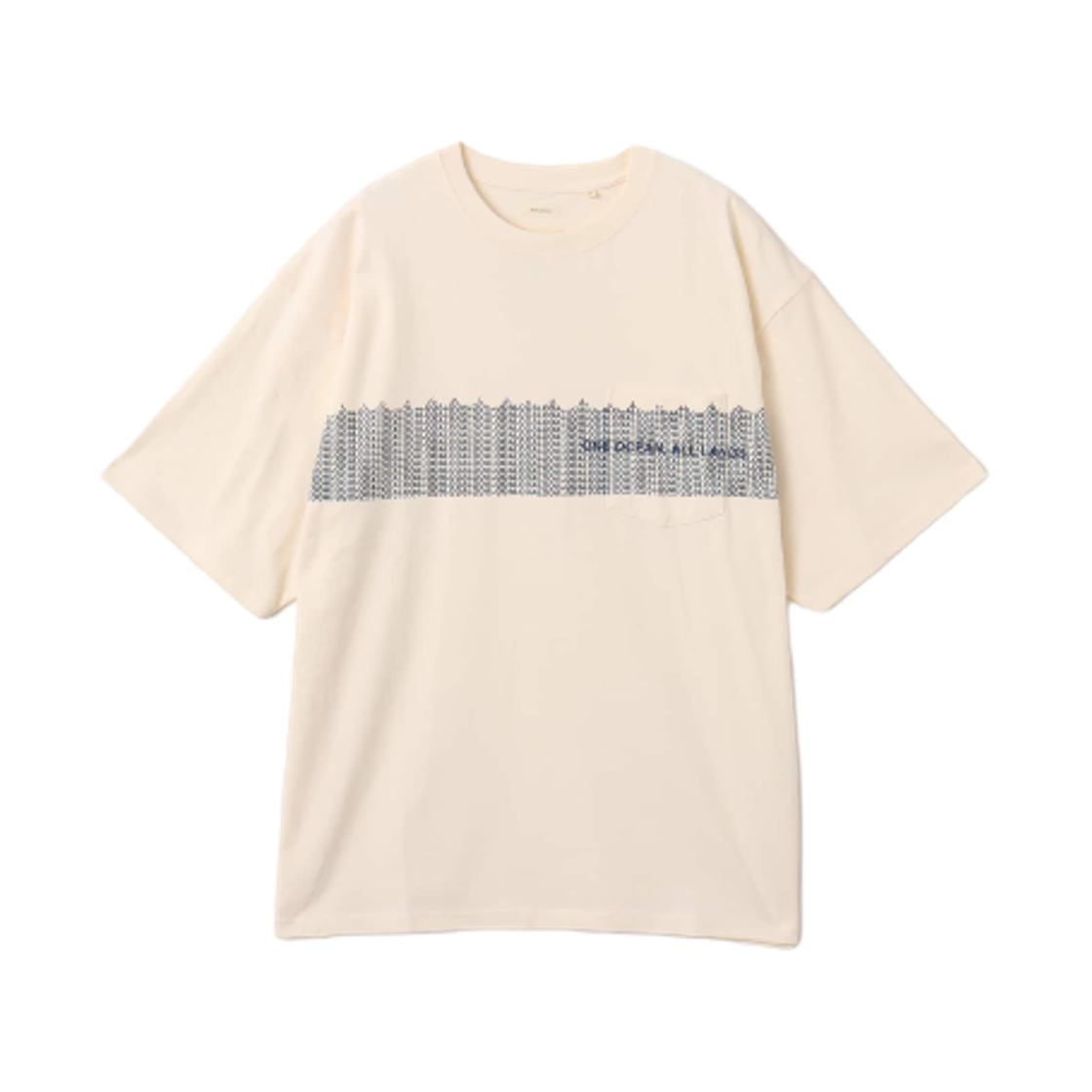 S25SI021 Nanamica OOAL Graphic Pocket T-Shirt Ivory