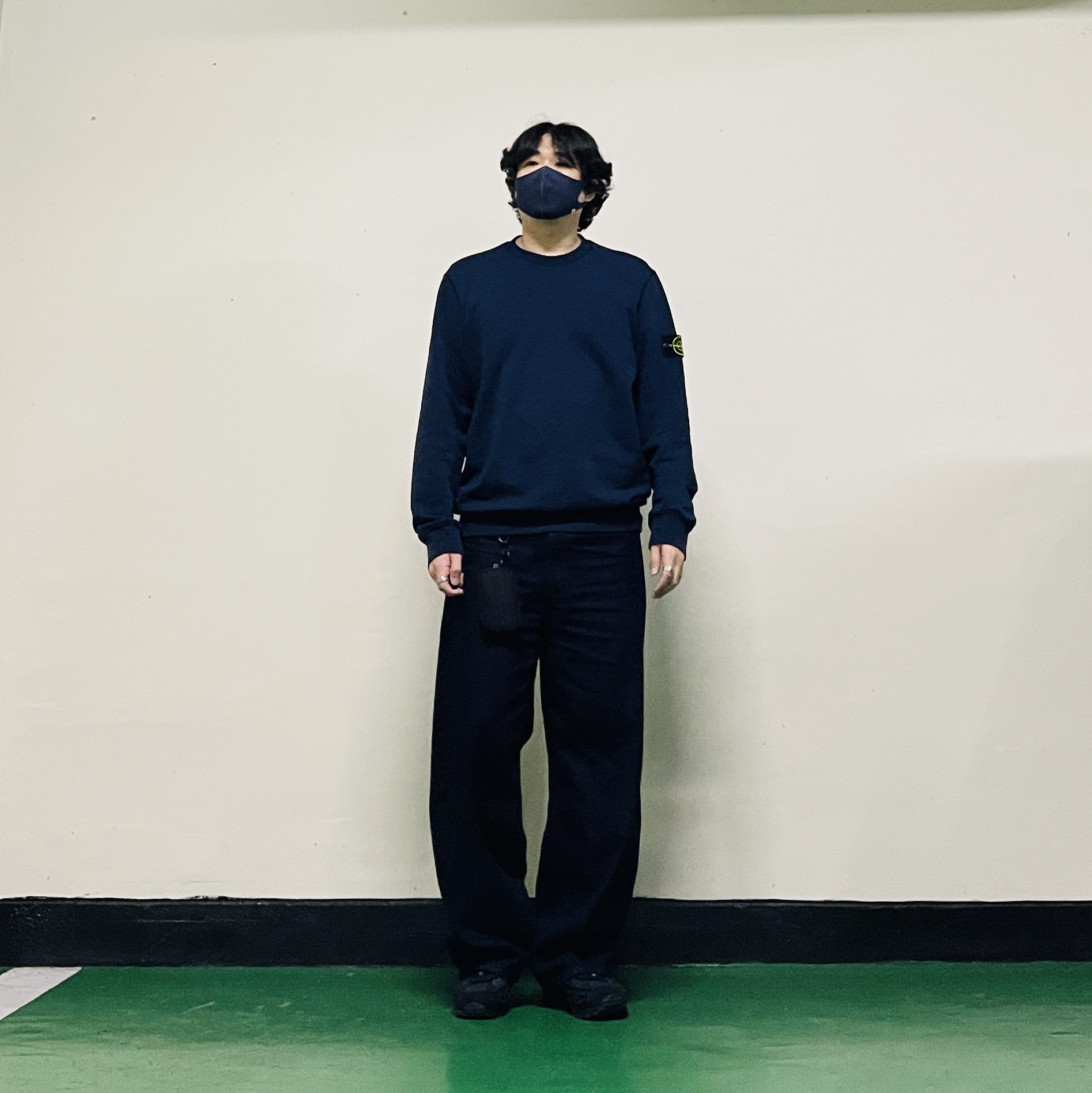 Stone Island 63051 Crewneck Sweatshirt Navy Blue - 22SS, Porter Dill Multi Coin Case Black 착용 스타일 - 2
