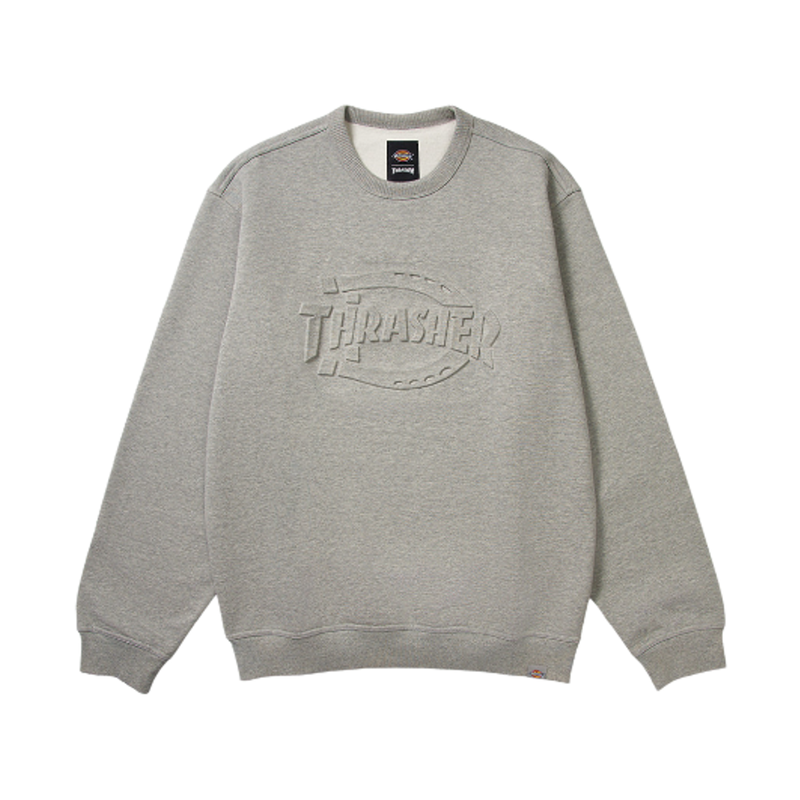 디키즈 x 트레셔 스웨트셔츠 그레이 멜란지(Dickies x Thrasher Sweatshirt Grey Melange)