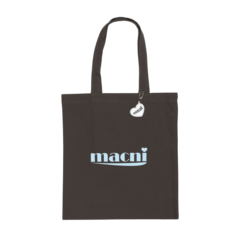 C255UBEB02DG0FR MACNI Signature Logo Eco Bag Charcoal