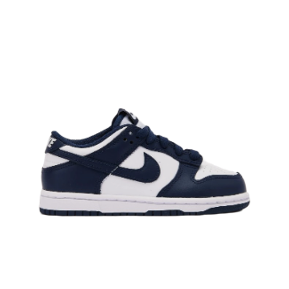 FB9108-116 (PS) Nike Dunk Low White Midnight Navy