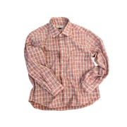 Aoiro Cropped Checked Shirt Berry Parfait